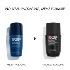 Eau De Soin & Déodorant Homme|Eau De Soin & Déodorant>Biotherm Day Control                Déodorant Protection 72 H Anti-transpirant pour Homme Roll-on