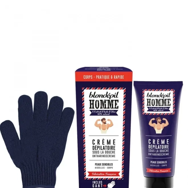 Soin Corps & Cheveux|Soin De Rasage>Blondépil Homme Crème Dépilatoire Sous la Douche - Peaux Sensibles Aisselles - Corps