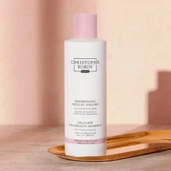 Shampooing>Christophe Robin Rituel Volume                Shampooing Délicat Volume aux Extraits de Rose