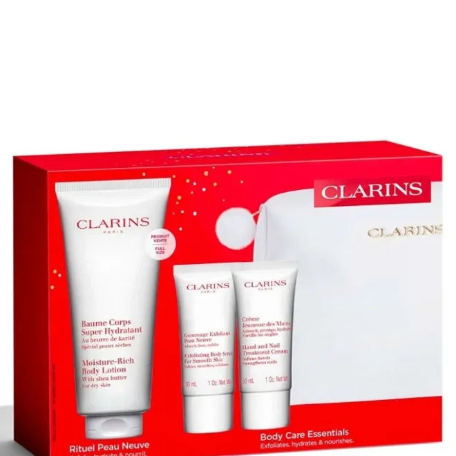Coffrets Pour Lui|Coffrets Pour Elle>CLARINS Coffret Baume Corps Super Hydratant Coffret Soin Corps et Mains
