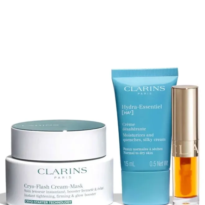 Coffrets Pour Elle|Masque>CLARINS Cyro-Flash Masque-Crème Coffret Soin Anti-Âge