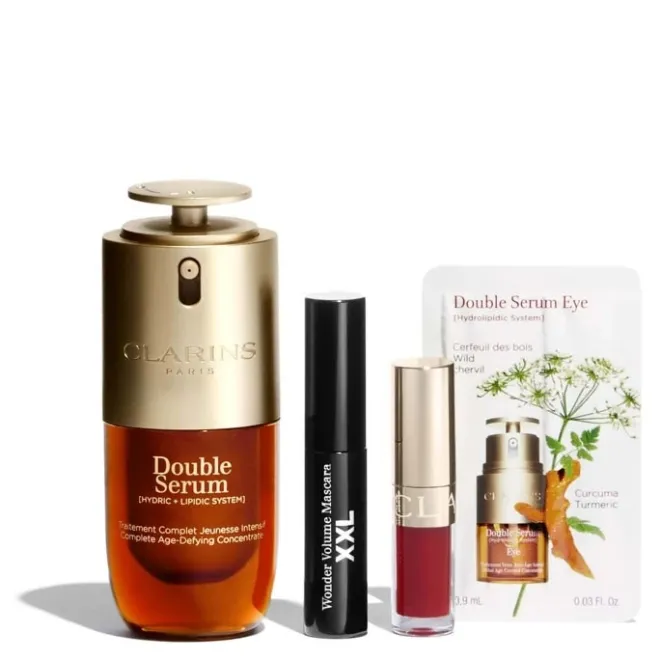 Coffrets Pour Elle|Coffret Soin>CLARINS Double Serum Coffret Soin Anti-Âge