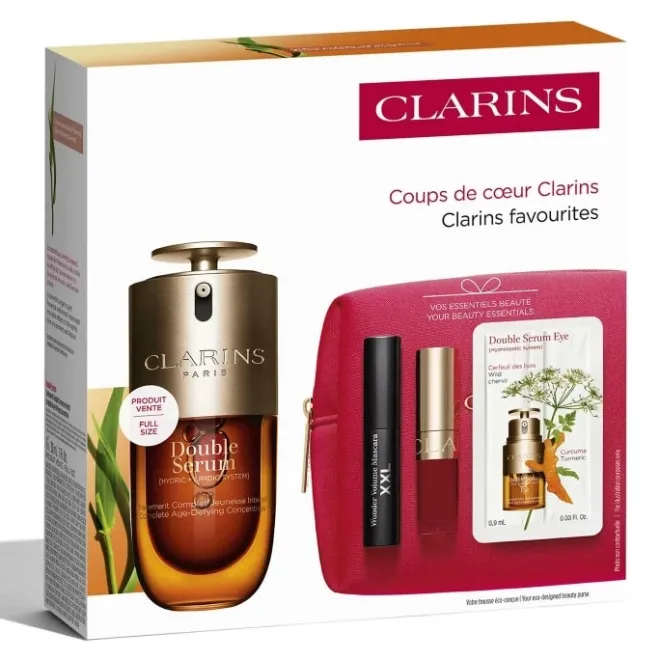 Coffrets Pour Elle|Coffret Soin>CLARINS Double Serum Coffret Soin Anti-Âge