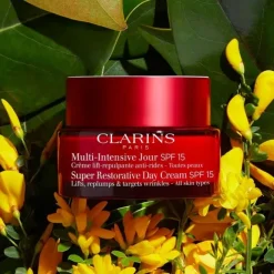 Soin De Jour|Soin Naturel & Ecoresponsable>CLARINS Multi Intensive                Crème Lift-Repulpante Anti-Rides Jour SPF15 - Toutes Peaux
