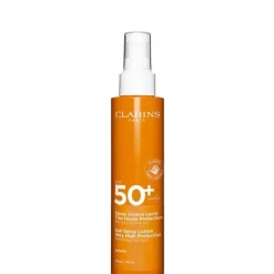 Protecteur Solaire>CLARINS Spray Solaire Lacté Très Haute Protection Corps SPF50+                Lait Solaire Corps