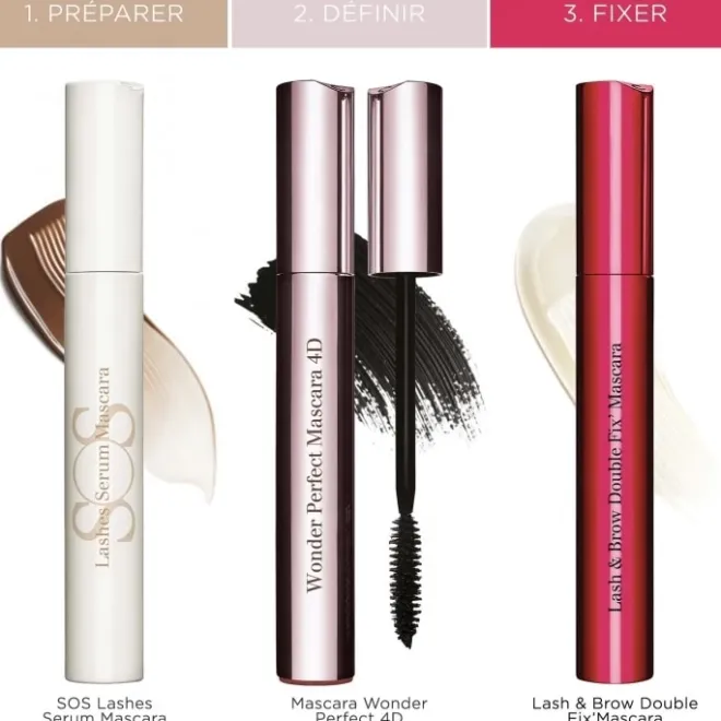 Mascara>CLARINS Wonder Perfect Mascara 4D Les 4 Dimensions d'un Regard Parfait