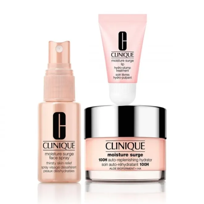 Coffrets Pour Lui|Coffrets Pour Elle>CLINIQUE Moisture Surge ™ Coffret Hydratation Visage et Lèvres