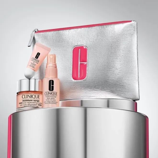 Coffrets Pour Lui|Coffrets Pour Elle>CLINIQUE Moisture Surge ™ Coffret Hydratation Visage et Lèvres