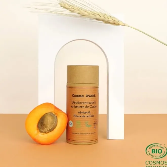 Eau De Soin & Déodorant|Soin Naturel & Ecoresponsable>Comme Avant Déodorant Solide Au Beurre De Cacao Abricot & Fleurs de Cerisier
