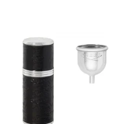Accessoire Parfum>CREED Argent / Noir                Vaporisateur de voyage - Gaine Cousue Cuir