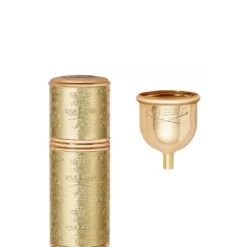 Accessoire Parfum>CREED Or / Or                Vaporisateur de voyage - Gaine Cousue Cuir