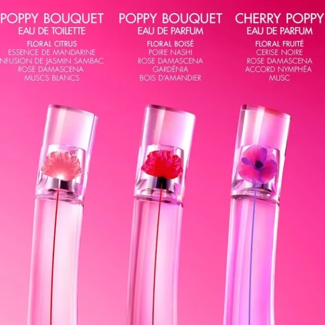 Parfum Naturel & Eco-Responsable|Eau De Parfum>KENZO Flower By Cherry Poppy Eau de Parfum Notes Florales Fruitées