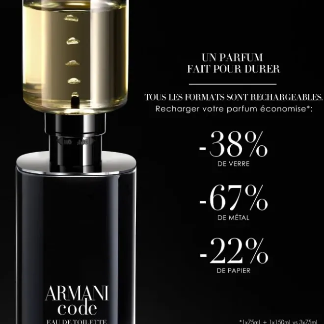 Parfum Recharge|Eau De Toilette>GIORGIO ARMANI Armani Code Eau de Toilette - Flacon Recharge