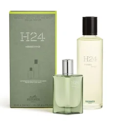 Coffrets Pour Lui|Coffret Parfum Homme>HERMÈS H24 Herbes Vives                Eau de Parfum Vaporisateur de Voyage et Recharge