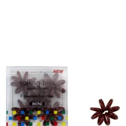 Accessoires Cheveux>INCENZA Rolling Hills                5 Élastiques Cheveux Sans Traces Mini Marron