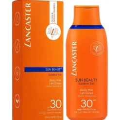 Protecteur Solaire>LANCASTER Sun Beauty                Lait Corps Velours Bronzage Sublime SPF30