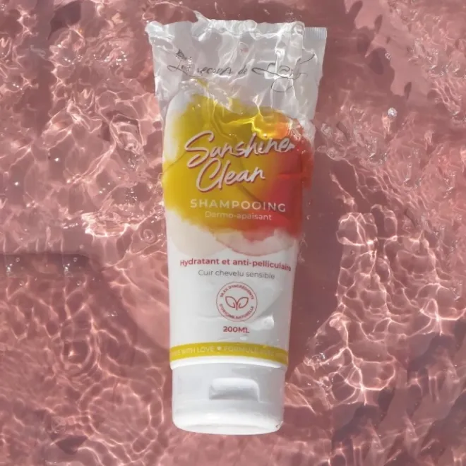 Routine Cheveux Ondulés & Bouclés|Shampooing>Les Secrets de Loly Sunshine Clean Shampooing Dermo-Apaisant Cuir Chevelu Sensible
