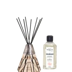 Coffret Maison|Parfum D'Ambiance & Diffuseur D'Intérieur>Maison Berger Paris Bouquet Parfumé Starck Peau de Soie Rose                Coffret Maison Berger