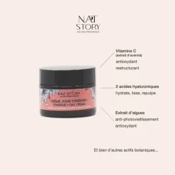 Soin Jour & Nuit>N.A.T Story Synergie +                Crème Riche en Acide Hyaluronique et Vitamine C