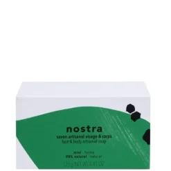 Gommage & Bain|Nettoyant Visage>nostra Miel                Savon Artisanal Parfumé Visage & Corps - 99% d'ingrédients d'origine Naturels