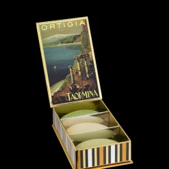 Coffrets Pour Lui|Coffrets Pour Elle>Ortigia Sicilia City Box Taormina                Coffret 3 Savons Parfumés