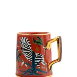 Accessoires Maison>Ortigia Sicilia Jungle Corallo                Mug en Céramique