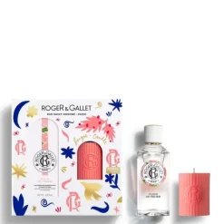 Coffrets Pour Elle|Coffret Parfum Femme>Roger&Gallet Fleur de Figuier                Coffret Eau Parfumée Bienfaisante - Bougie Parfumée