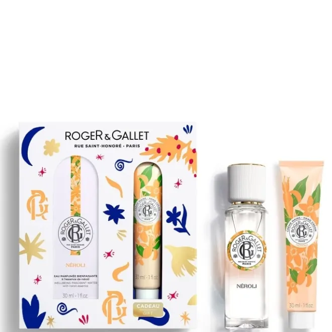 Coffrets Pour Lui|Coffrets Pour Elle>Roger&Gallet Néroli Coffret Eau Parfumée Bienfaisante - Crème Mains Bienfaisante