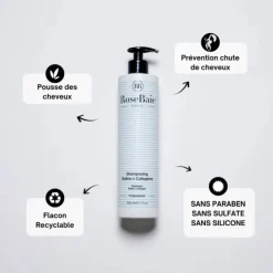 Shampooing>RoseBaie Paris Biotine x Collagène                Shampooing Reparation, Pousse et Reconstruction