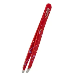 Accessoire Soin>Rubis Pince Classique Action Painting Rouge                Pince à Épiler Professionnelle pour les Sourcils